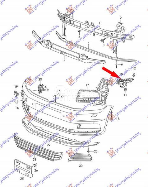 NOSAC PREDNJEG BRANIKA BOCNI P