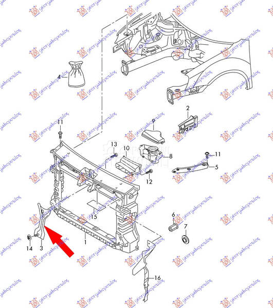 NOSAC VEZNOG LIMA VERTIKALNI