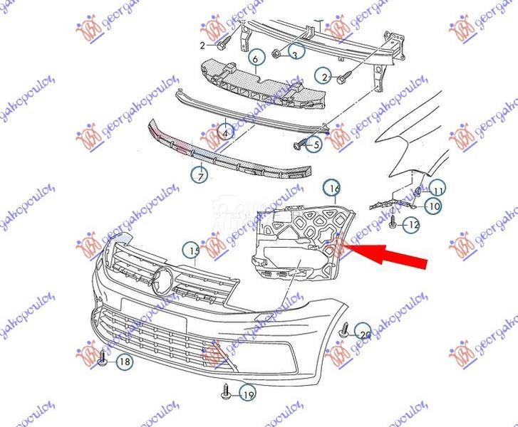 NOSAC PREDNJEG BRANIKA PLASTIC