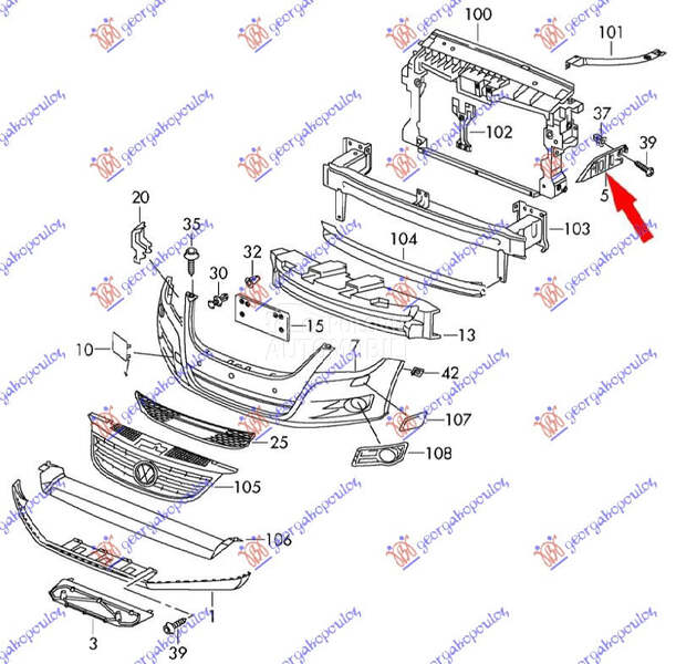 NOSAC PREDNJEG BRANIKA BOCNI P