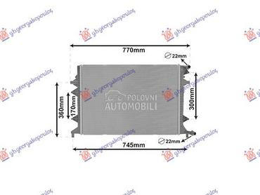 HLADNJAK MOTORA DODATNI 1.4 BE za Volkswagen Tiguan od 2011. do 2016. god.