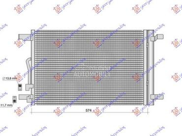 HLADNJAK KLIME 1.4/1.5/2.0 TSI za Volkswagen Tiguan od 2016. do 2020. god.
