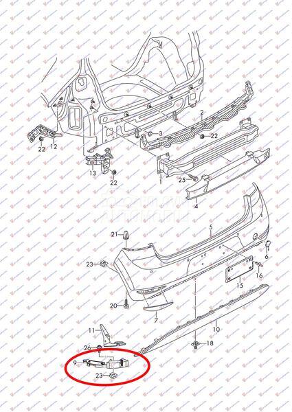 NOSAC ZADNJEG BRANIKA DONJI BO