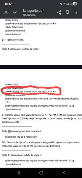 Piaggio mp3 B kategorija