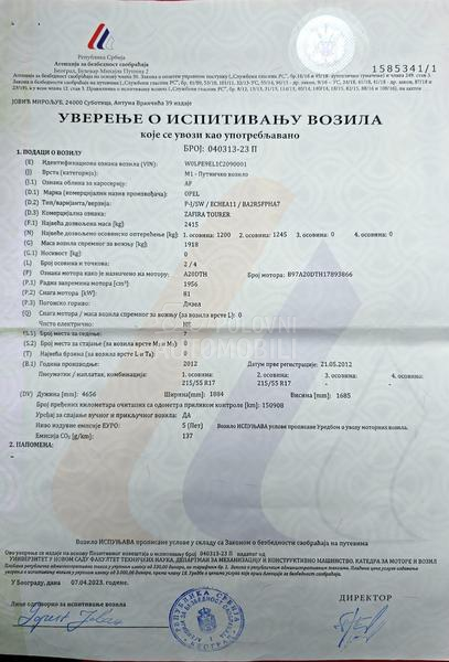 Opel Zafira Tourer 2.0 cdti