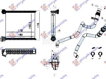 GREJAC KABINE (158x175x22) za Volkswagen Golf 6 od 2009. do 2014. god.