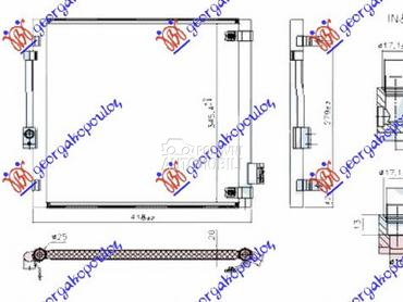 HLADNJAK KLIME (418x345) za Tesla Model S od 2012. do 2025. god.