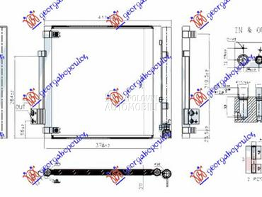 HLADNJAK KLIME (378x345) za Tesla Model S od 2012. do 2025. god.