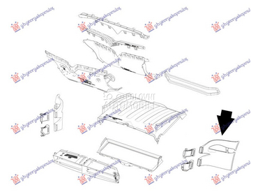 USMERIVAC VAZDUHA UNUTRASNJI P za Tesla Model X od 2016. do 2025. god.