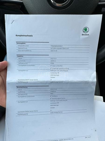 Škoda Octavia 1.5 CNG/LED/DSG