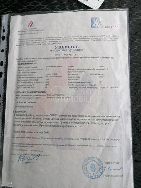 Opel Vivaro pogrebno