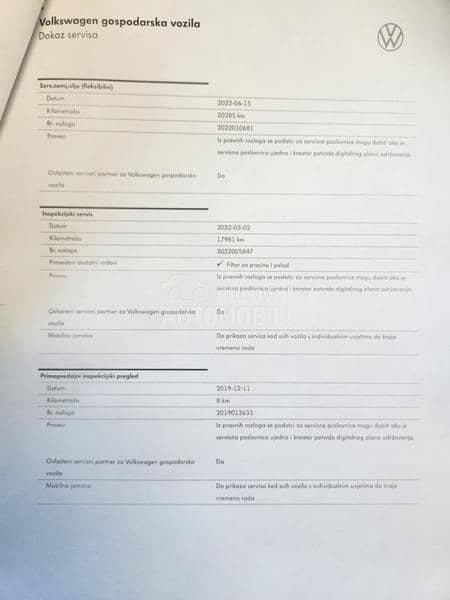 Volkswagen Crafter NOVO PUTAR