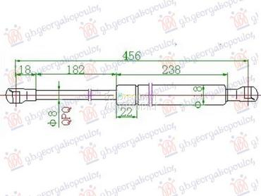 AMORTIZER HAUBE 185 njutna za Lexus IS 200 od 2005. do 2013. god.