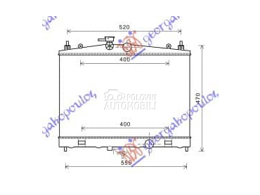 HLADNJAK MOTORA 1.6 i16V za Nissan Juke od 2015. do 2019. god.