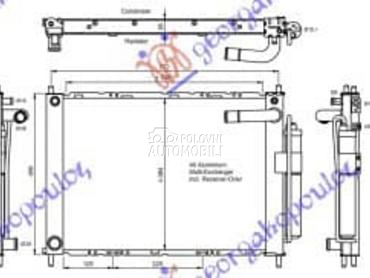 HLADNJAK MOTORA I KLIME za Nissan Micra od 2002. do 2010. god.