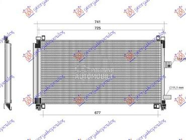 HLADNJAK KLIME 2.2 HDI/3.0... za Peugeot 508 od 2011. do 2015. god.
