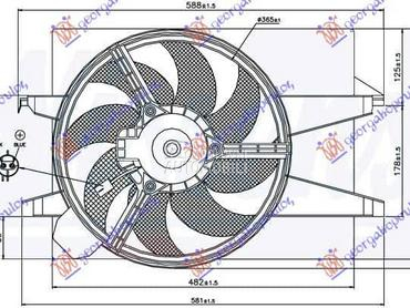 VENTILATOR KOMPLET () za Ford Fiesta od 2002. do 2008. god.