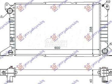HLADNJAK MOTORA 2.5 TD za Ford Transit Connect od 1995. do 2000. god.