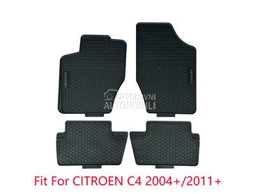 Patosnice PVC Gumene za Citroen C4 od 2004. do 2020. god.