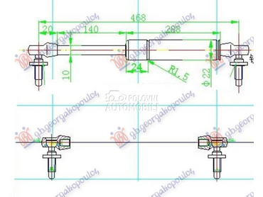 AMORTIZER GEPEK VRATA 860... za Jeep Grand Cherokee od 1999. do 2005. god.