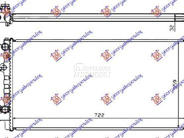 HLADNJAK MOTORA BENZIN/DIZEL za Volkswagen Passat B4 od 1993. do 1996. god.