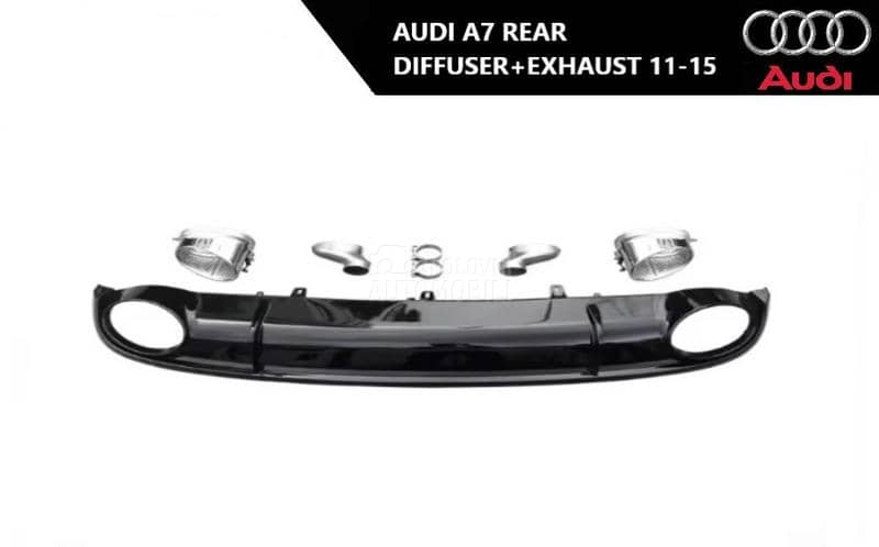 Zadnji difuzor sa auspuhom