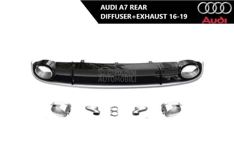 Zadnji difuzor sa auspuhom