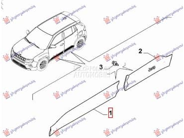 LAJSNA PREDNJIH VRATA Levo za Jeep Avenger za 2022. god.