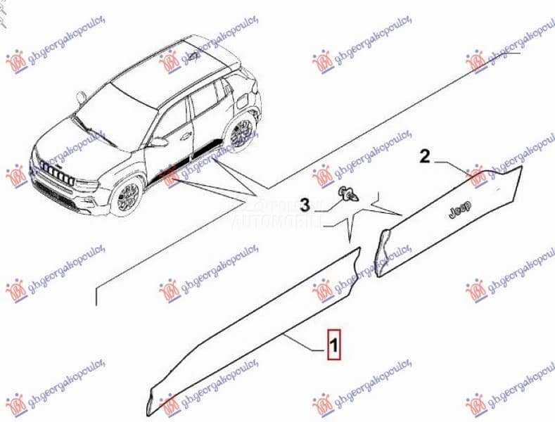 LAJSNA PREDNJIH VRATA Levo