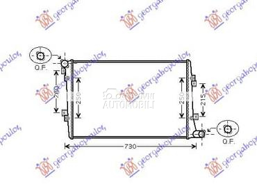 HLADNJAK MOTORA za Volkswagen EOS od 2011. do 2015. god.