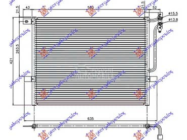 HLADNJAK KLIME za BMW Serija 3 od 2001. do 2005. god.