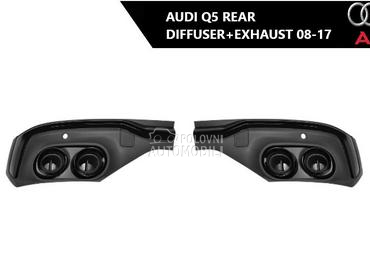 Zadnji difuzor sa auspuhom za Audi Q5 od 2008. do 2017. god.