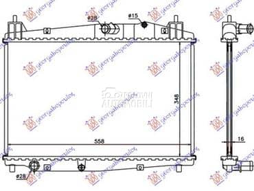 HLADNJAK MOTORA 1.4/1.6 TD... za Mazda 2 od 2007. do 2014. god.