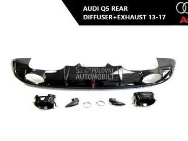 Zadnji difuzor sa auspuhom LED za Audi Q5 od 2013. do 2017. god.