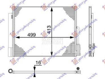 HLADNJAK KLIME 1.6 CDTI DIZEL za Opel Meriva za 2014. god.