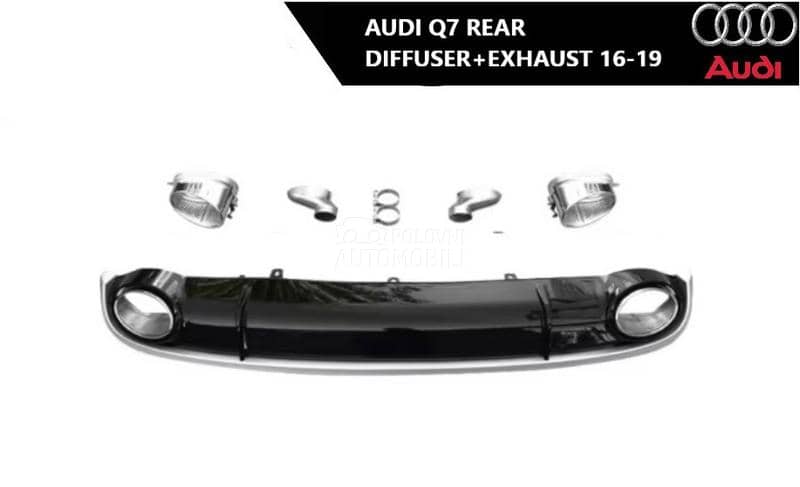 Zadnji difuzor sa auspuhom