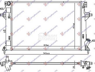 HLADNJAK MOTORA za Hyundai i30 od 2017. do 2020. god.