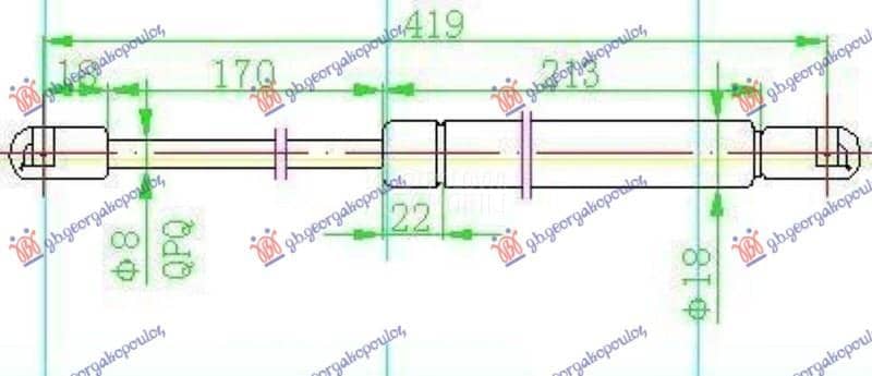 AMORTIZER GEPEK VRATA 510...