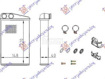 GREJAC KABINE (234x157) za Renault Scenic od 2003. do 2009. god.