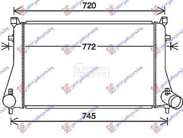 HLADNJAK INTERKULERA... za Volkswagen Passat B8 od 2015. do 2019. god.