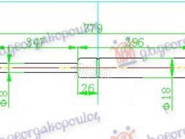 AMORTIZER HAUBE 285 njutna za Volkswagen Golf 7 od 2013. do 2017. god.