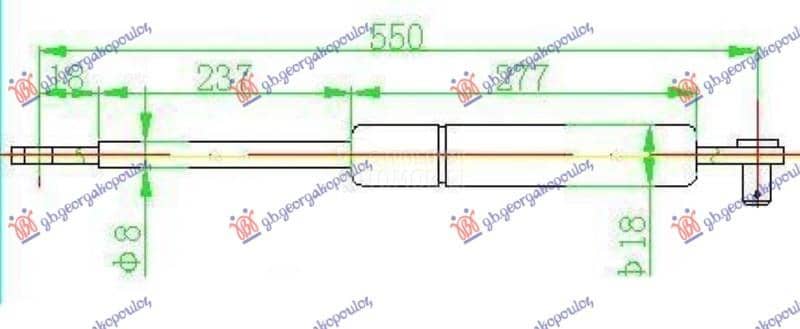 AMORTIZER GEPEK VRATA