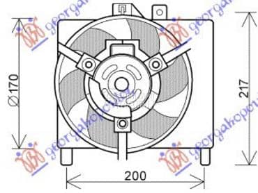 VENTILATOR INTERKULERA za Smart ForTwo od 1998. do 2007. god.