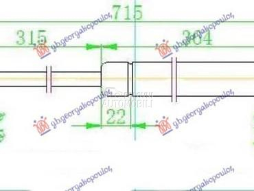 AMORTIZER HAUBE 330 njutna za Audi A4 od 2000. do 2004. god.