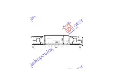 HLADNJAK INTERKULERA 1.3... za Fiat Punto za 2012. god.