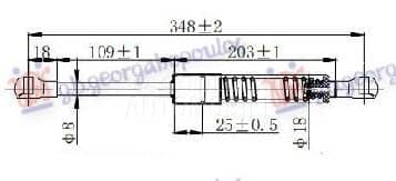 AMORTIZER GEPEK VRATA 4...