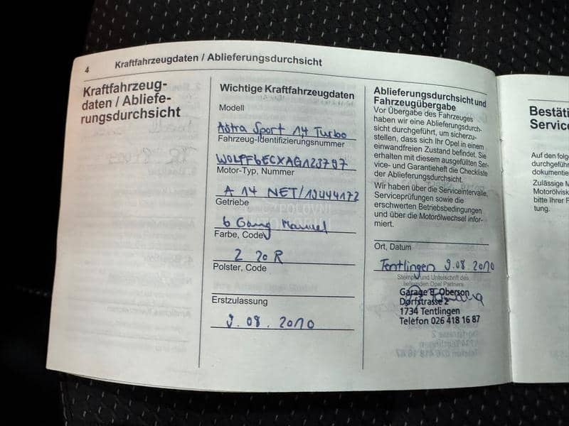 Opel Astra J 1.4T XEN/NAV CH