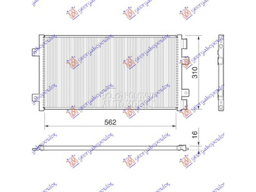 HLADNJAK KLIME 1.2i8V/16V... za Fiat Punto od 1999. do 2003. god.