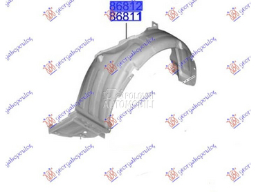 POTKRILO PLASTICNO Desno za Hyundai i10 za 2023. god.