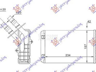 GREJAC KABINE za Renault Clio od 1998. do 2001. god.